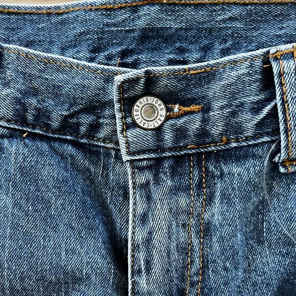 John Galt Medium Blue Natalia Low Rise Carpenter Jeans - Size Small - NWT - Picture 6 of 8